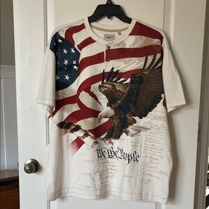American Eagle Flag Men's Patriotic Shirt XXL
